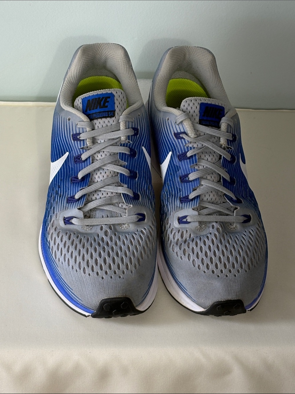 Nike Women’s Gray and Blue Gradient Pegasus Running Shoes